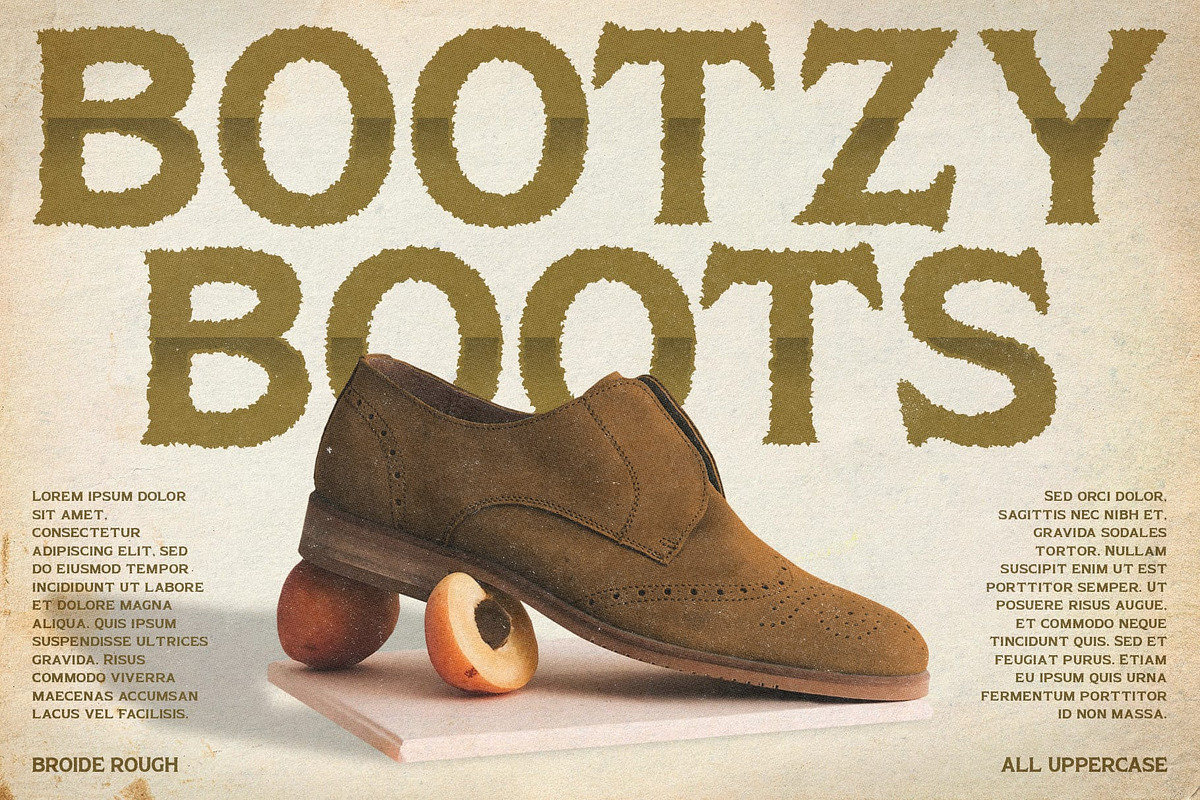 Broide Rough, a Serif Font by Craft Supply Co. (Photo 4 of 8)
