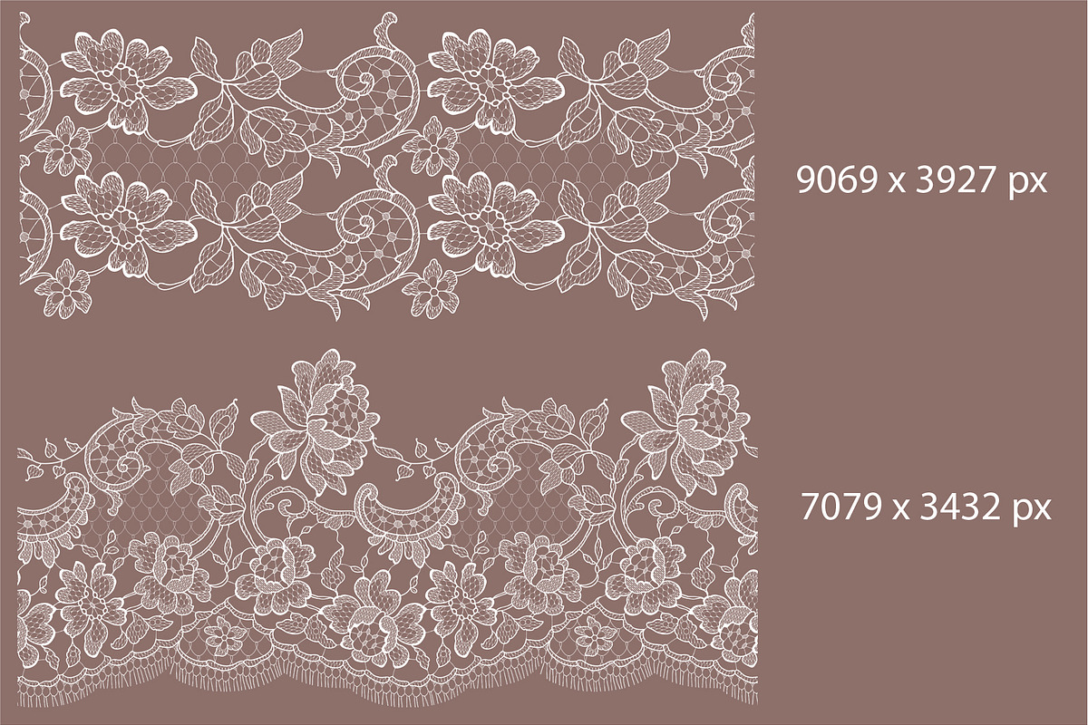 Lace frames, ribbons, cliparts., a Pattern Graphic by Ajuga (Photo 3 of 9)