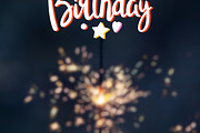 Happy Birthday Text with Stars and H, a Holiday Photo by idea_design (Thumbnail 1 of 10)
