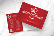 Red Christmas Church Postcard PSD, a Card Template by Godserv Designs (Thumbnail 1 of 11)