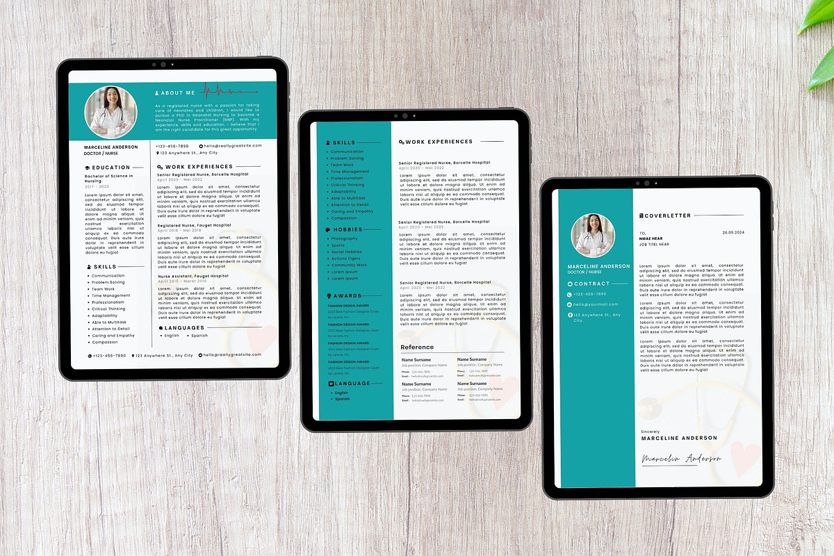 registered nurse resume template, a Resume Template by iloveTemplate (Photo 2 of 3)
