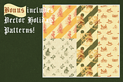 Antique Christmas Vector Pack, an Illustration by Jeffry Macpherson Visuals (Thumbnail 3 of 5)