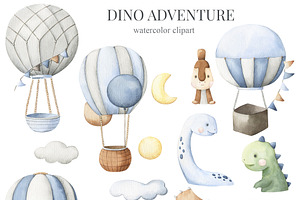 Dino Adventure - Watercolor Set