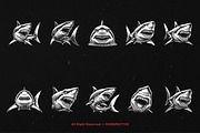 10 Bundle Dark Art Shark Fish Beast, an Illustration by Morspective (Thumbnail 6 of 7)