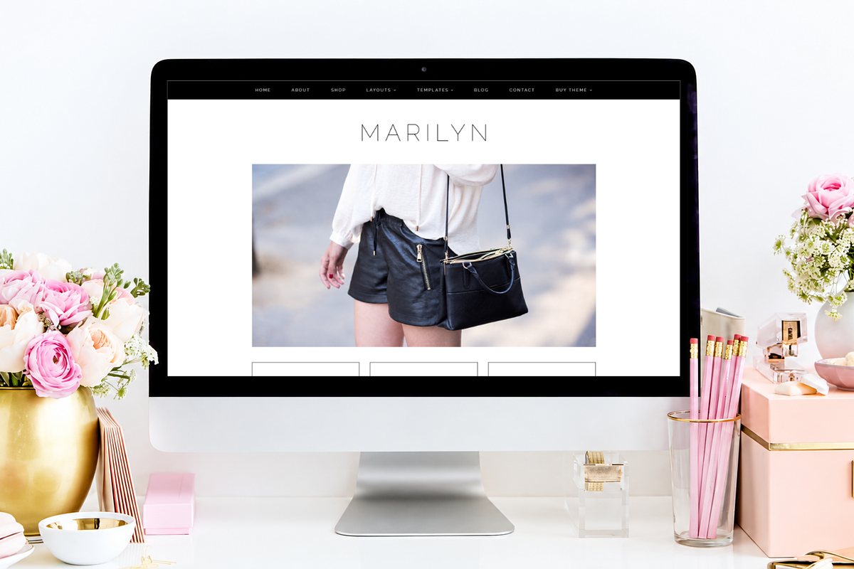Feminine WordPress Theme | Marilyn, a WordPress Template by Hello Chic Designs (Photo 2 of 2)