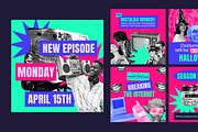 Instagram Posts Template for Podcast, a Social Media Template by JoanaCelina (Thumbnail 6 of 7)