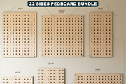 22 Size Pegboard Bundle Laser Cut, a Graphic by AtacanDigital (Thumbnail 6 of 8)