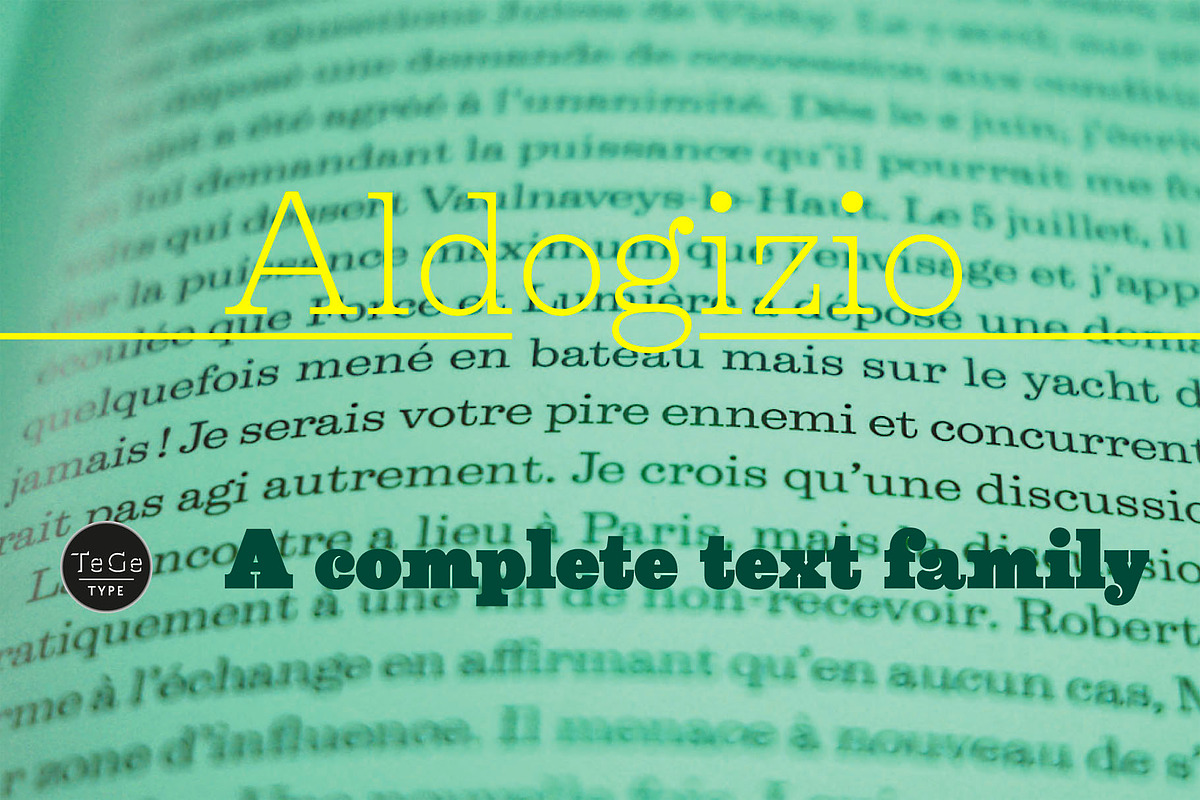 Aldogizio, a Serif Font by TeGeType foundry (Photo 3 of 7)