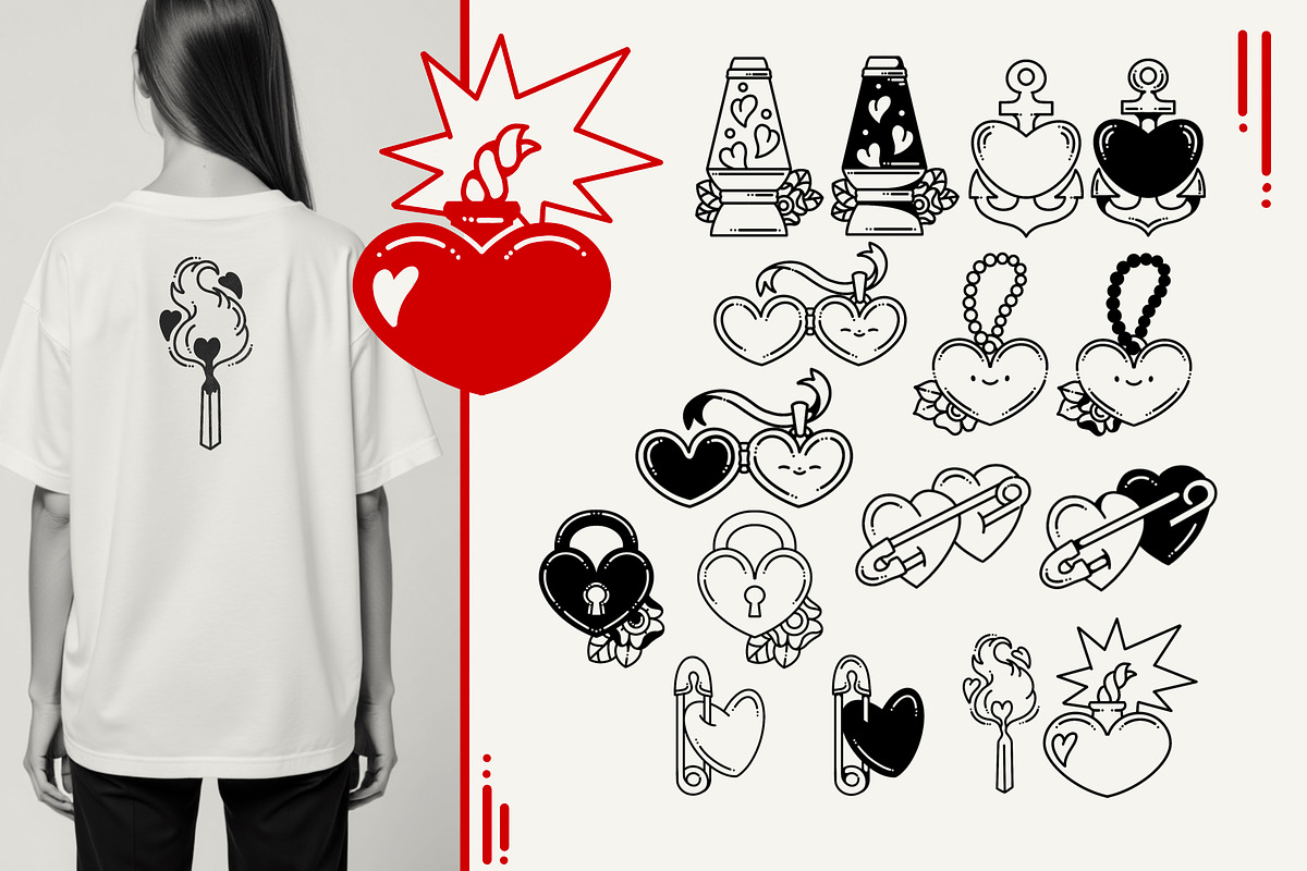 LOVE clipart collection, an Object Illustration by heyXeni (Photo 5 of 8)