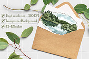 Watercolor Fishing Clipart, an Illustration by Libby Wishes (Thumbnail 7 of 7)