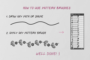 60 Hand Drawn Romantic Pattern Brush