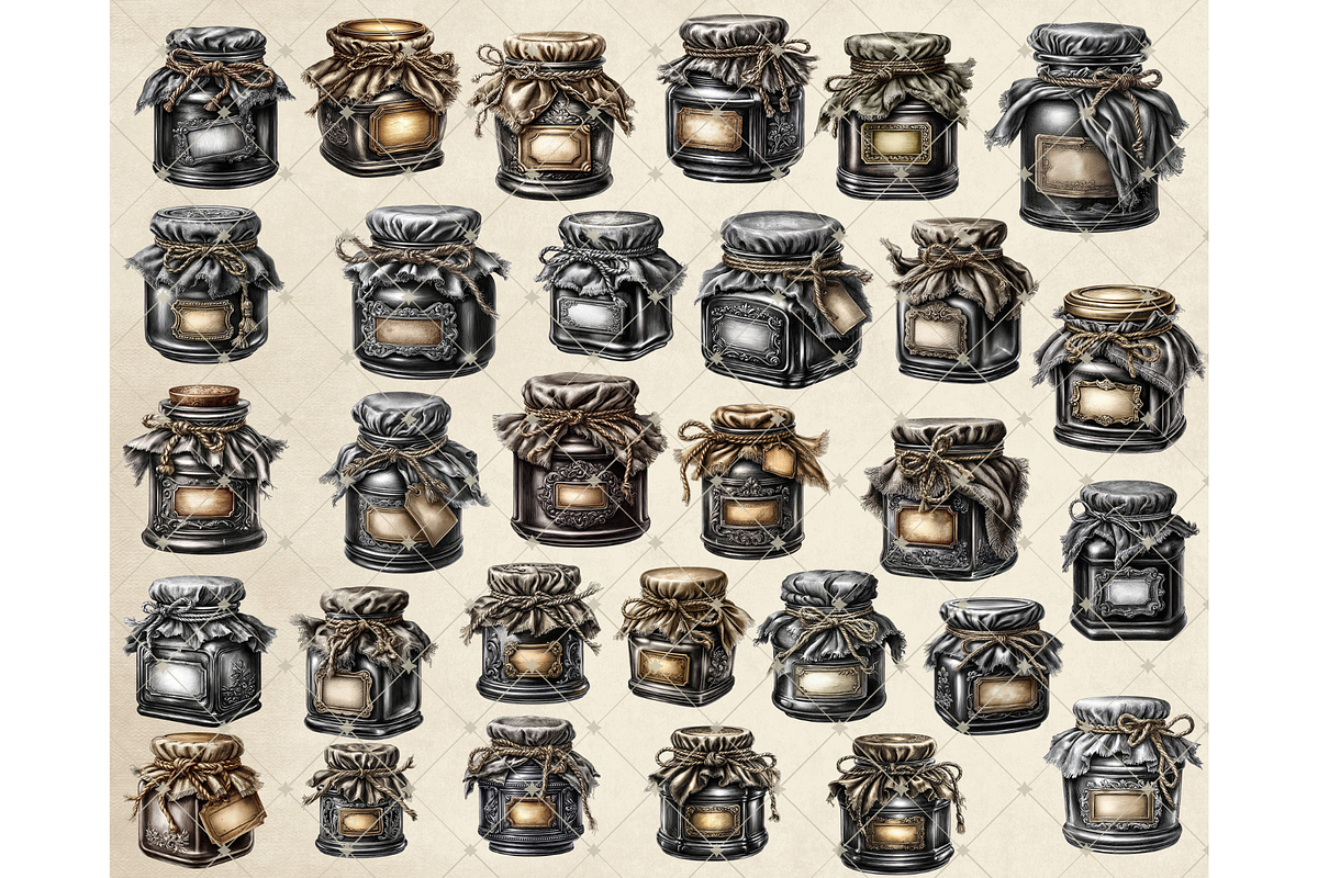 Glass Jar Clipart PNG, an Illustration by Memories By Lea (Photo 8 of 8)