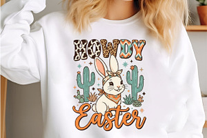 Western Easter PNG, Boho Cowgirl How, an Illustration by Designking