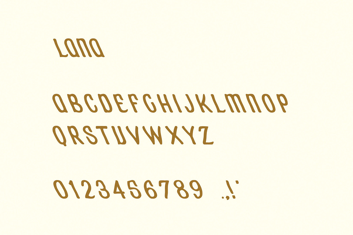 Lana | Slanted Display Font, a Sans Serif Font by Taylor Penton (Photo 3 of 3)