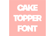 Cake Topper Joined Font, a Sans Serif Font by GC Laser Files (Thumbnail 3 of 7)