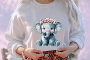 Watercolor Cute Animals Clipart, an Illustration by designcity5 (Thumbnail 5 of 5)