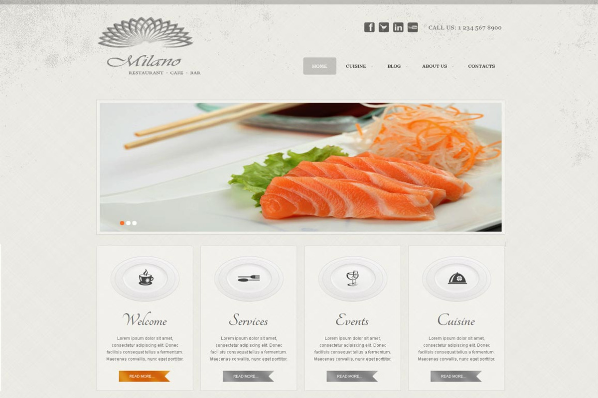 Milano - Restaurant Joomla Theme, a Websites & App Template by ASDesigning