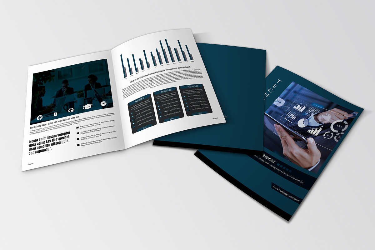 Technology Brochure Template, a Brochure Template by retrographix (Photo 4 of 5)