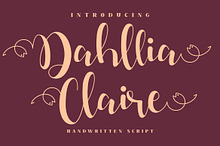 Dahllia Claire Script LS