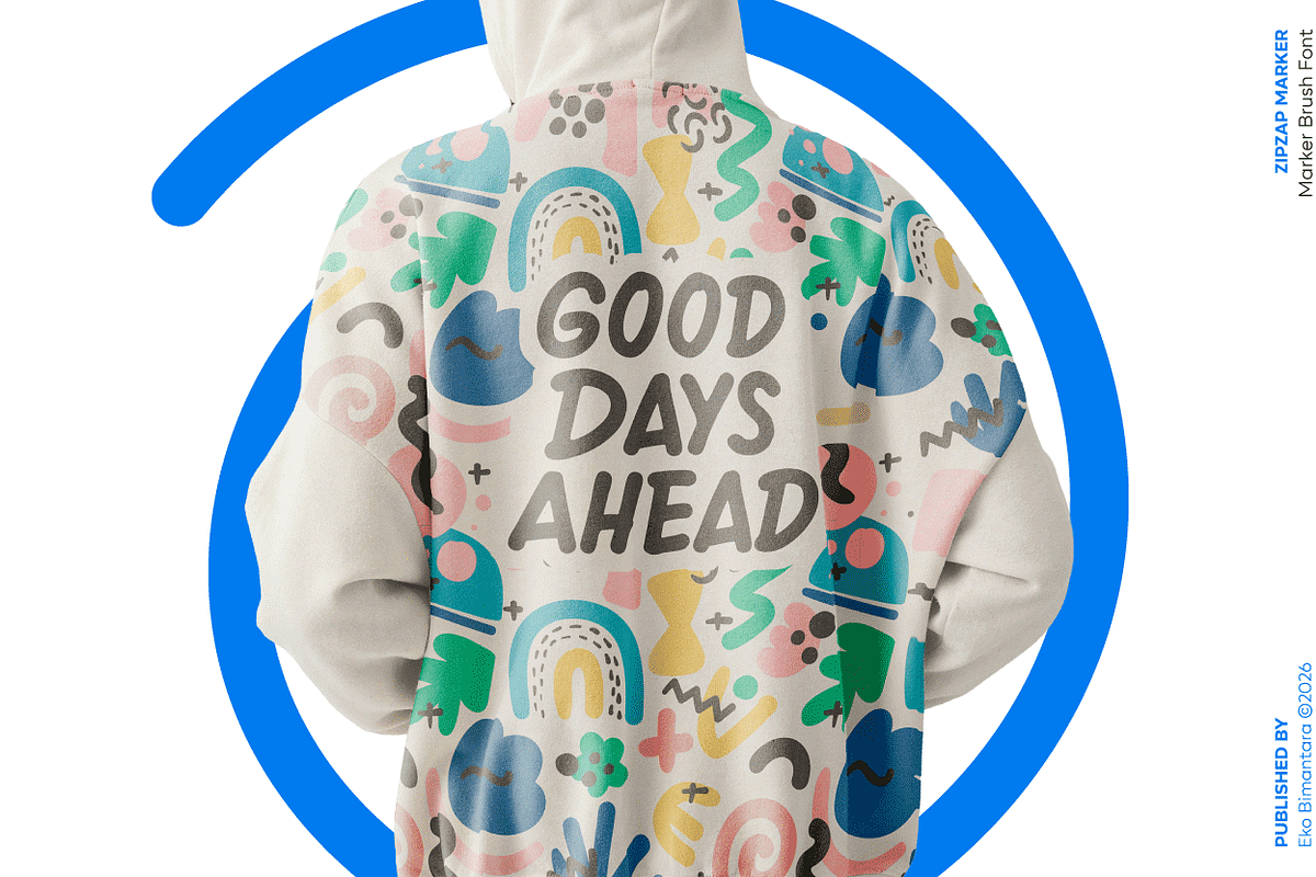 Zipzap Marker; Fun Brush Font, a Sans Serif Font by Eko Bimantara (Photo 7 of 10)