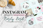 Early Bird - Instagram templates, a Social Media Template by Instagram templates E.B. (Thumbnail 1 of 3)
