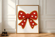 Yarn Faux Embroidery Valentine Bow P, an Illustration by Daily.Designs (Thumbnail 4 of 5)
