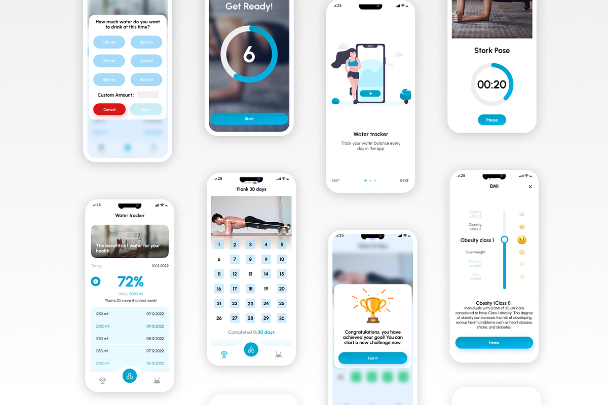 Plank 30 days and water tracker, an App Template by Shoppie (Photo 2 of 2)