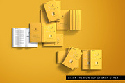 Book Mockup Scene Creator, a Print Template by pmvch (Thumbnail 7 of 16)