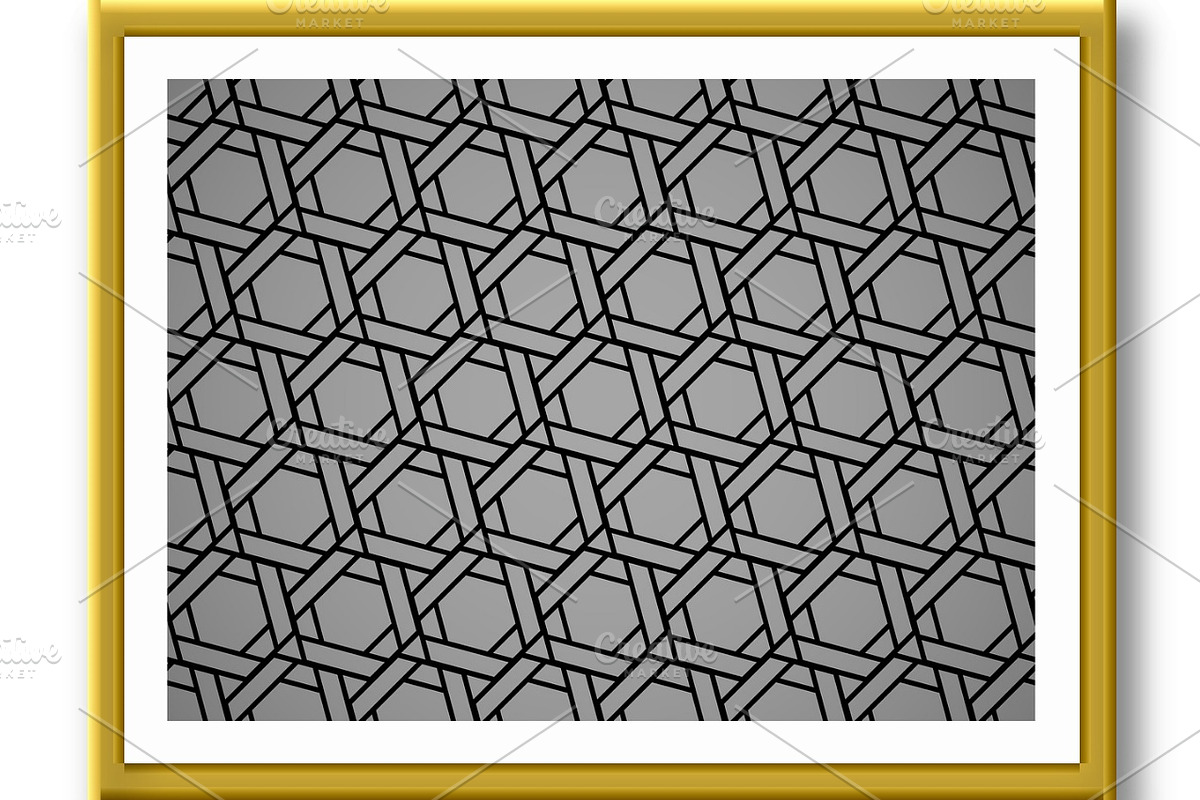 The geometric pattern with lines, a Decorative Illustration by RODINA (Photo 2 of 3)