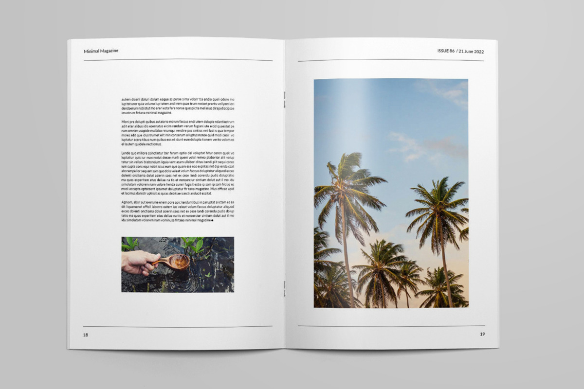 Minimal Magazine, a Magazine Template by Firtana (Photo 5 of 13)