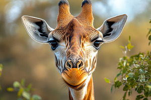 Giraffe Portrait: Focused wildlife s, an Animal Photo by Pixeness Studio