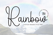 Rainbow | Script Font, a Handwritten Font by Scratchones (Thumbnail 1 of 8)