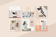Pastel Instagram Pack PS & Canva, a Social Media Template by Studio Siv (Thumbnail 2 of 6)