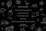 Tropical Doodle - Hand-Drawn Set, a Seasonal Illustration by Invisual Studio (Thumbnail 13 of 13)