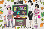 GIRL'S MIDDLE SCHOOL, an Education Illustration by Alisa Mikibith Art (Thumbnail 6 of 14)