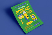 Podcast Day Event Flyer, a Flyer Template by VectorVactory (Thumbnail 3 of 3)