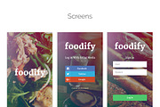 Foodify App UI kit, an UI Kit Template by Designerbundle (Thumbnail 3 of 4)