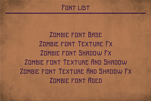 Zombie Modern Label Typeface