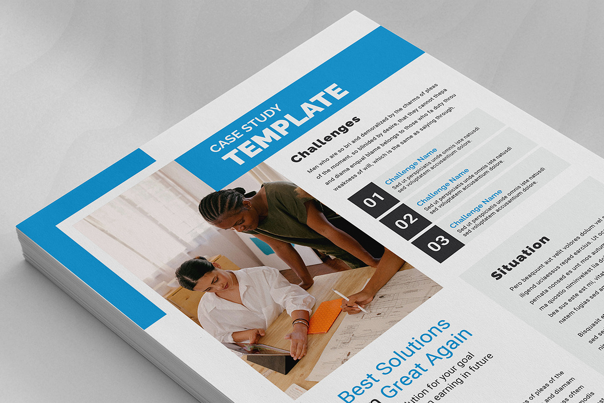 canva Case Study Template, a Brochure Template by DesignDevisers (Photo 5 of 9)