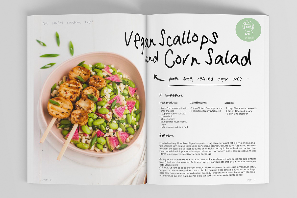 32 Pages Cool CookBook Magazine, a Magazine Template by DeLaGranSiete (Photo 4 of 11)