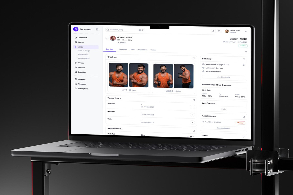 Fitness Management Web App UI Kit, an UI Kit Template by Lumina_ui_ux202 (Photo 6 of 7)