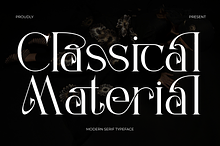 Classical Material CalligraphicSerif