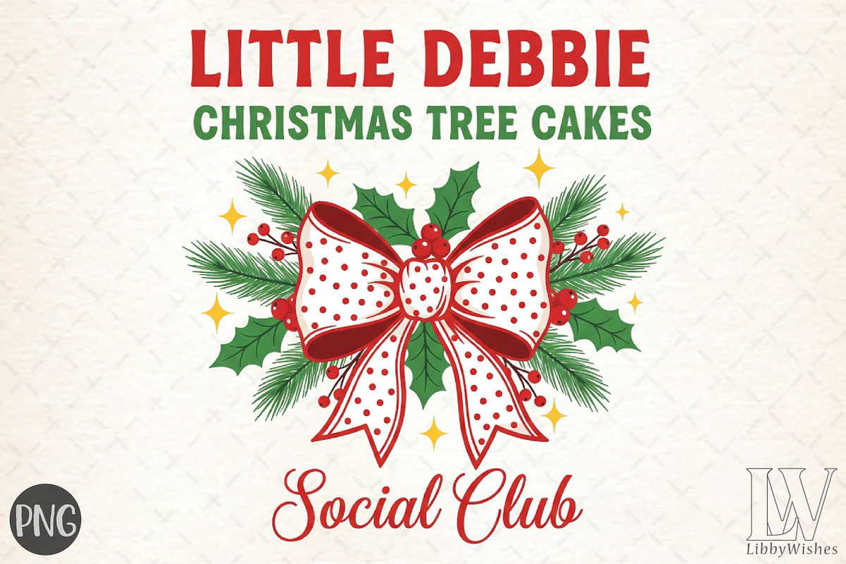 LITTLE DEBBIE CHRISTMAS Png, an Illustration by Libby Wishes (Photo 1 of 6)