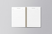 A4 Spiral Notebook Mockup, a Print Template by graphicsecond (Thumbnail 9 of 16)