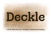 Deckle Vintage Slab Serif Font, a Serif Font by OWPictures (Thumbnail 1 of 10)