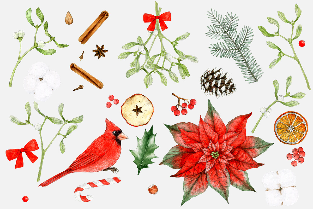 Christmas Clip art, an Illustration by ARTVracovska (Photo 2 of 6)