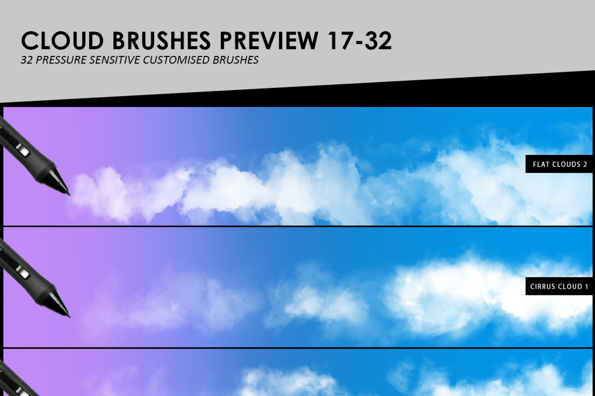 Clouds, Fog, Smoke Photoshop Brushes, a Brush Add-On by ArtistMef (Photo 3 of 5)