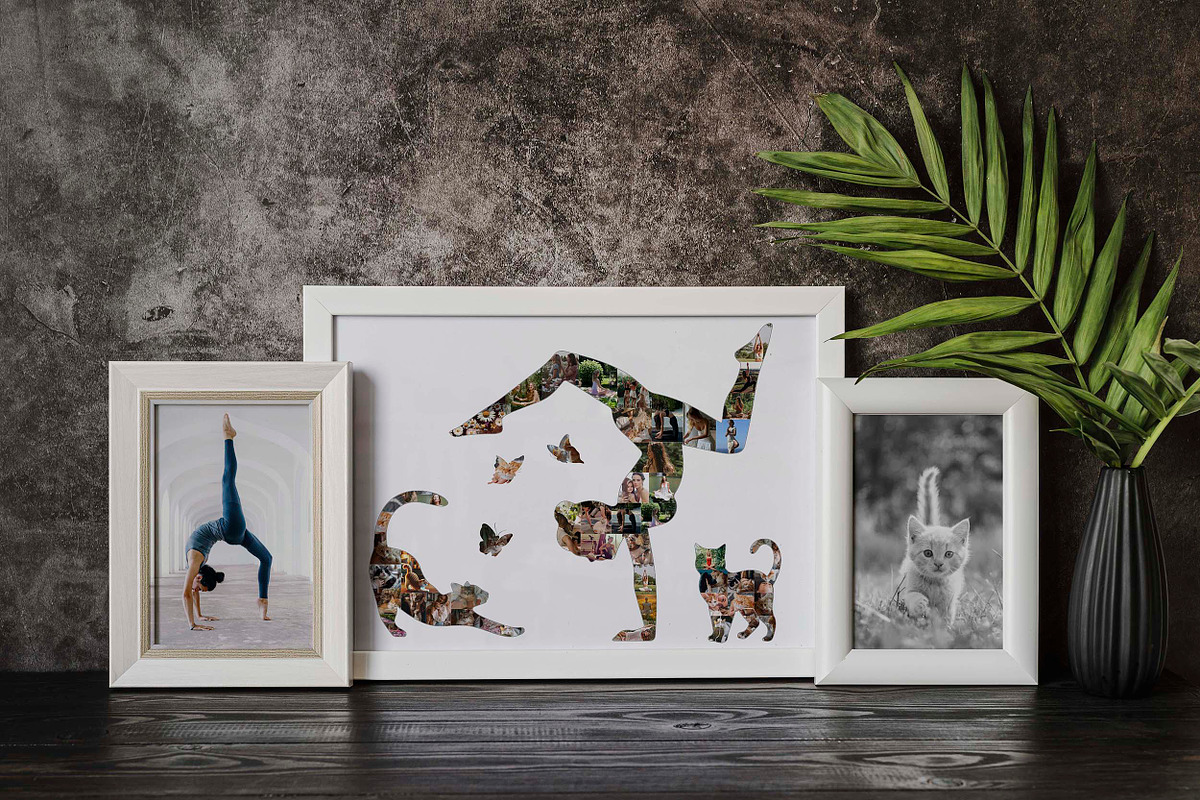 Yoga Girl And Cat Photo Collage, a Templates & Theme by AIW SOLUTIONS (Photo 4 of 5)