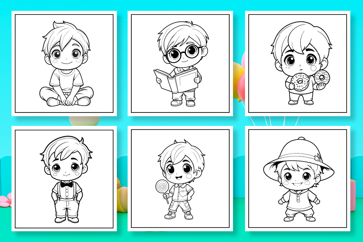 Chibi Boy Coloring Book, an Arts & Entertainment Photo by Wow Magic (Photo 1 of 3)