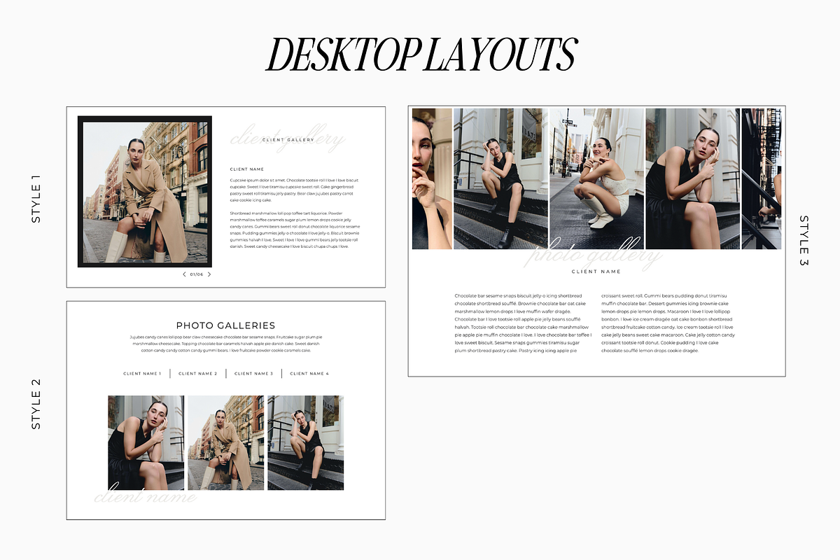 Showit Photo Gallery Add On Template, a Landing Page Template by Blush Created (Photo 3 of 10)